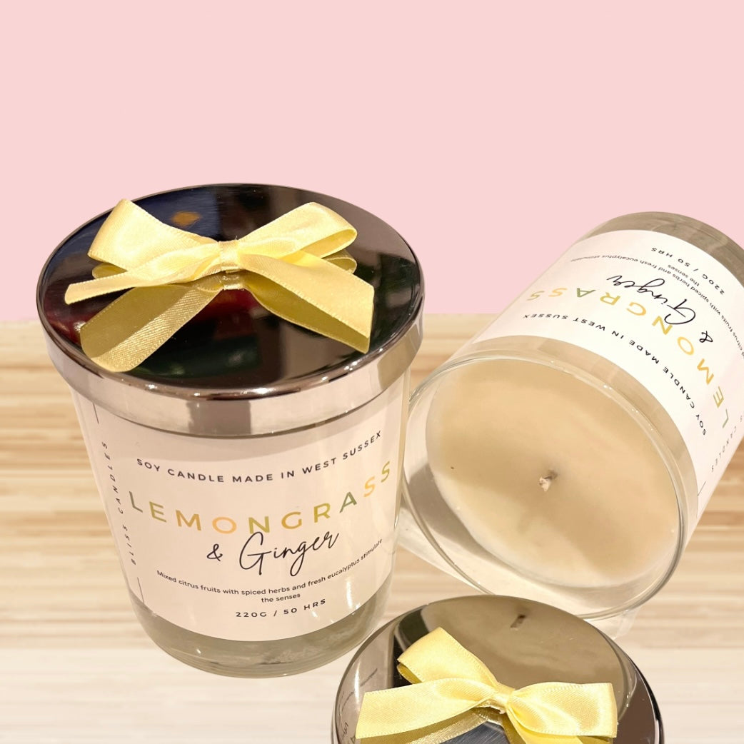 Lemongrass and ginger 220g candle