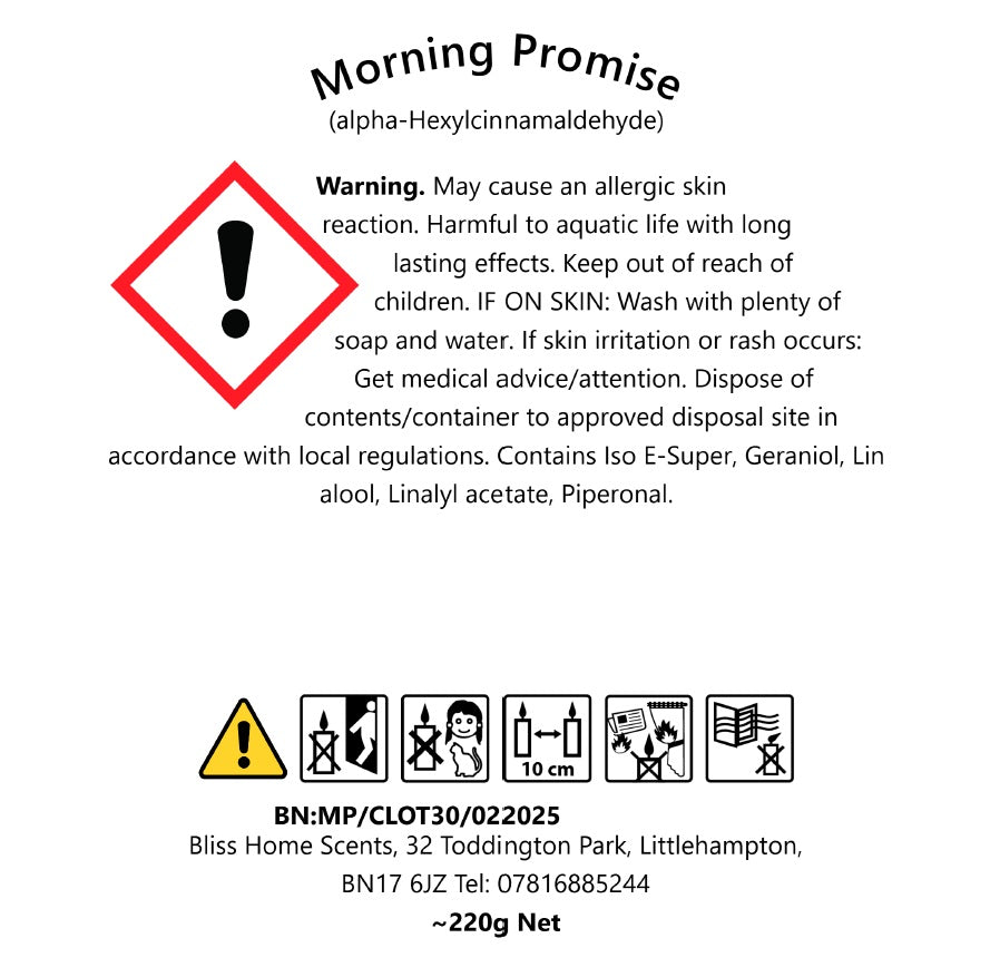 ‘Morning Promise’ 220g Candle