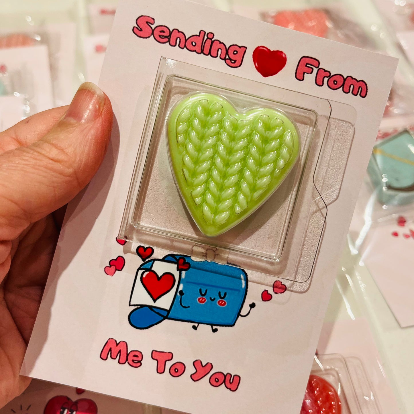 Wax Melt Heart Message
