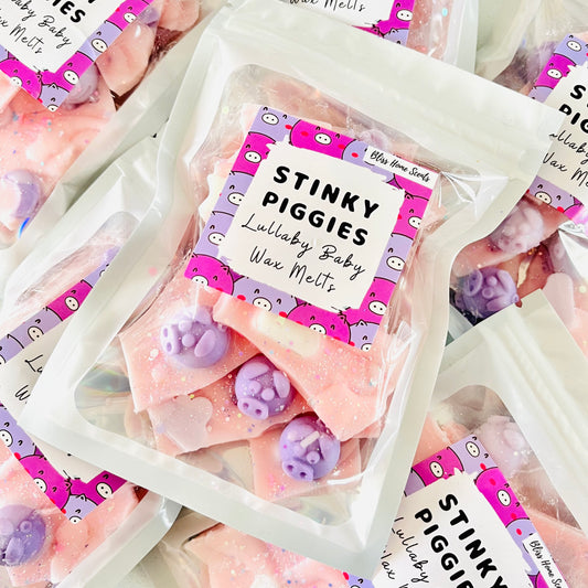Stinky Piggies ‘Lullaby Baby’ Wax Melt Brittle