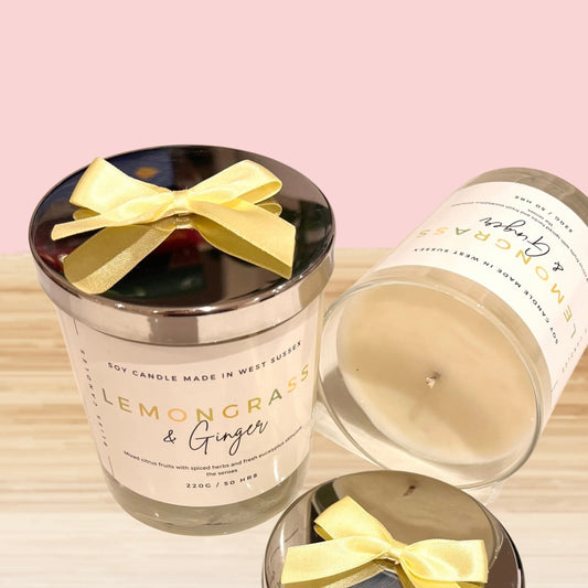 Lemongrass and ginger 220g candle