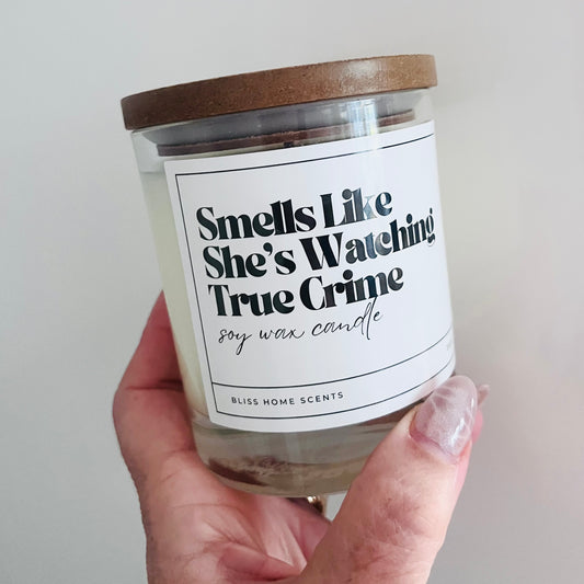 ‘Smells Like She’s Watching True Crime’ Candles
