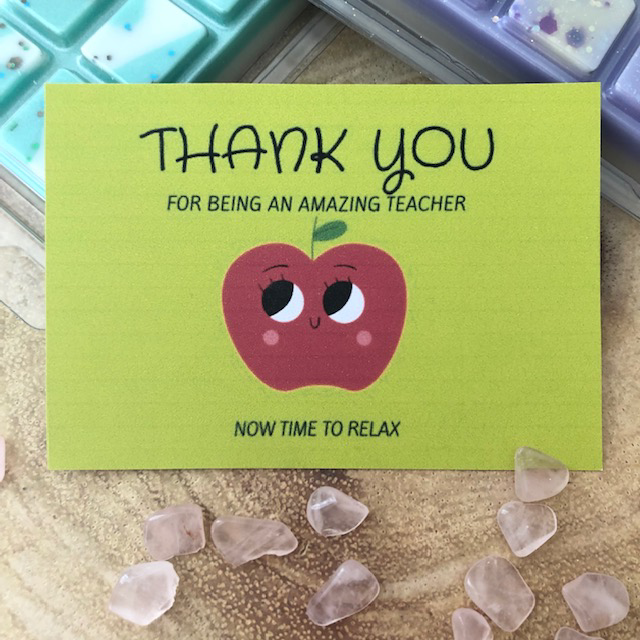 Teacher cards for wax melts